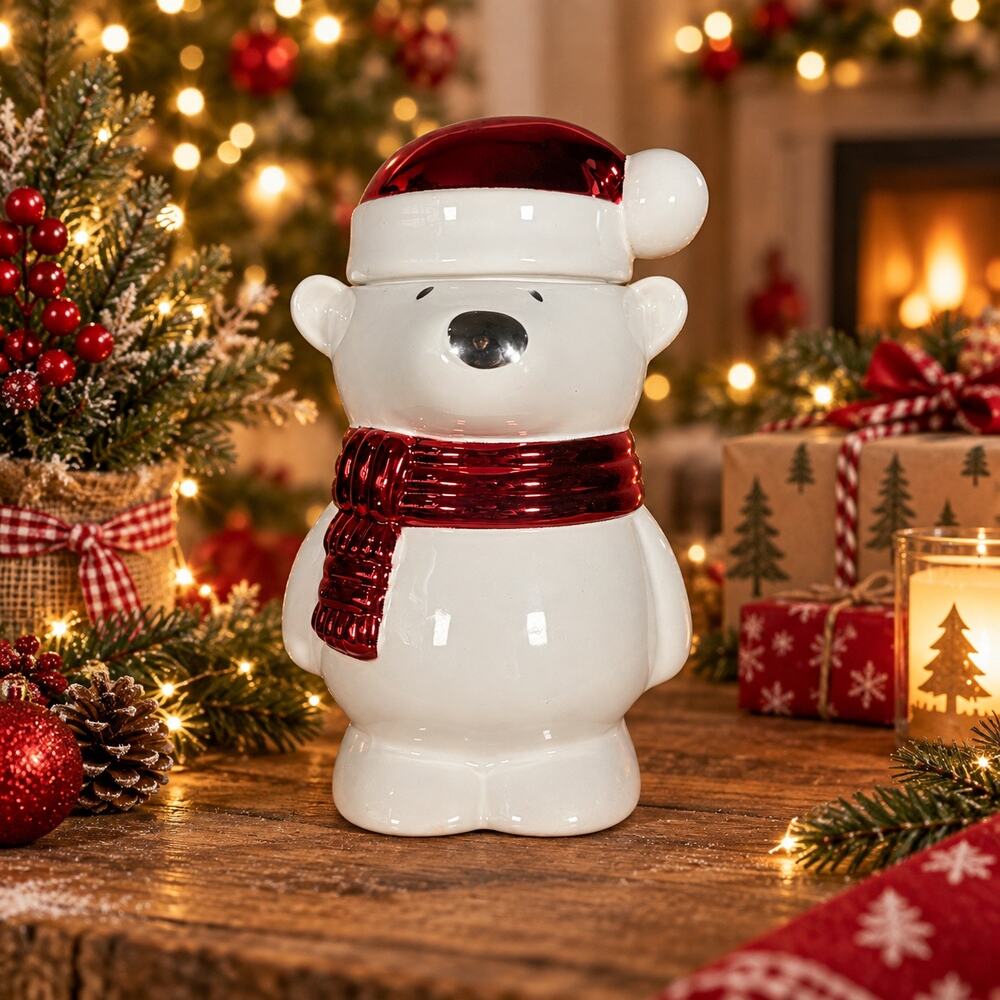 Bath & Body Works Paws Polar Bear Candle Holder 2009 Christmas